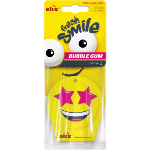 fresh smile paper air freshener bubble gum