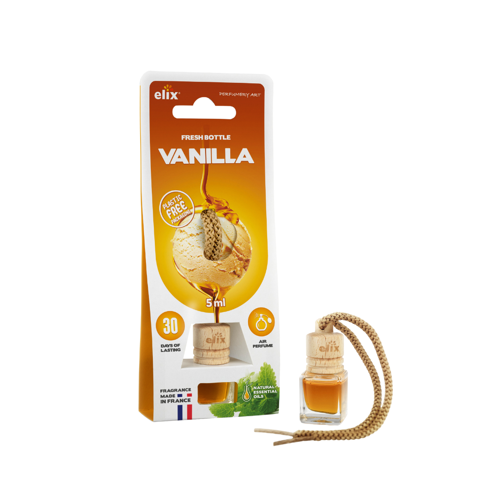Fresh bottle vanilla air freshener