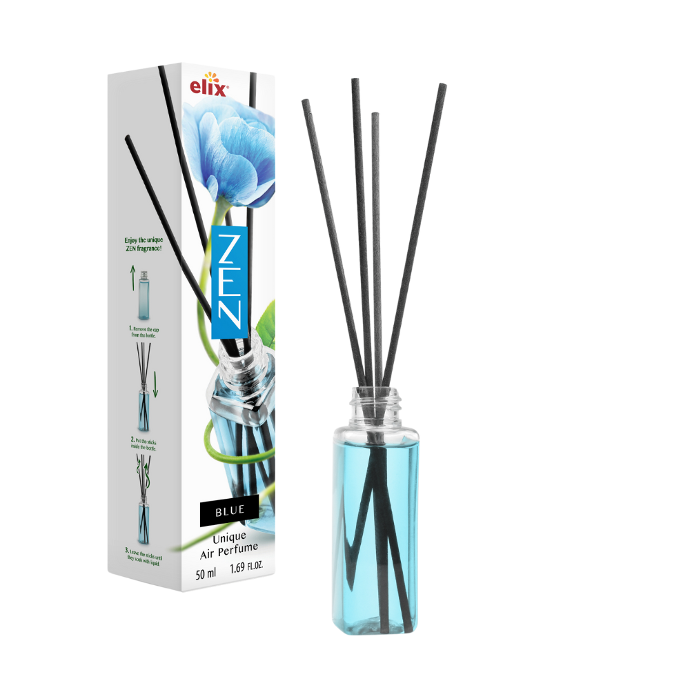 zen home air freshener blue reed diffuser