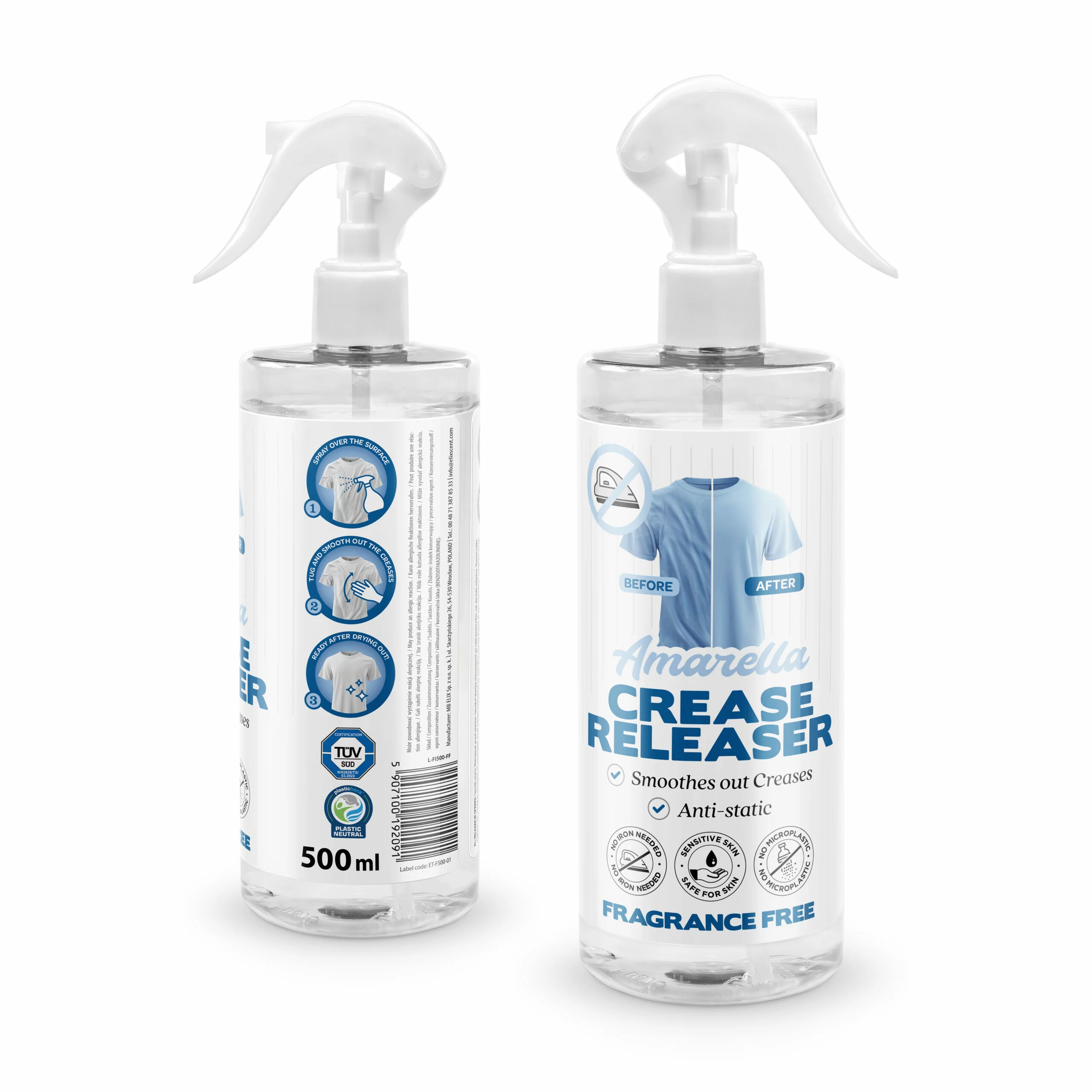 Amarella Unscented Crease Releaser 500 ml