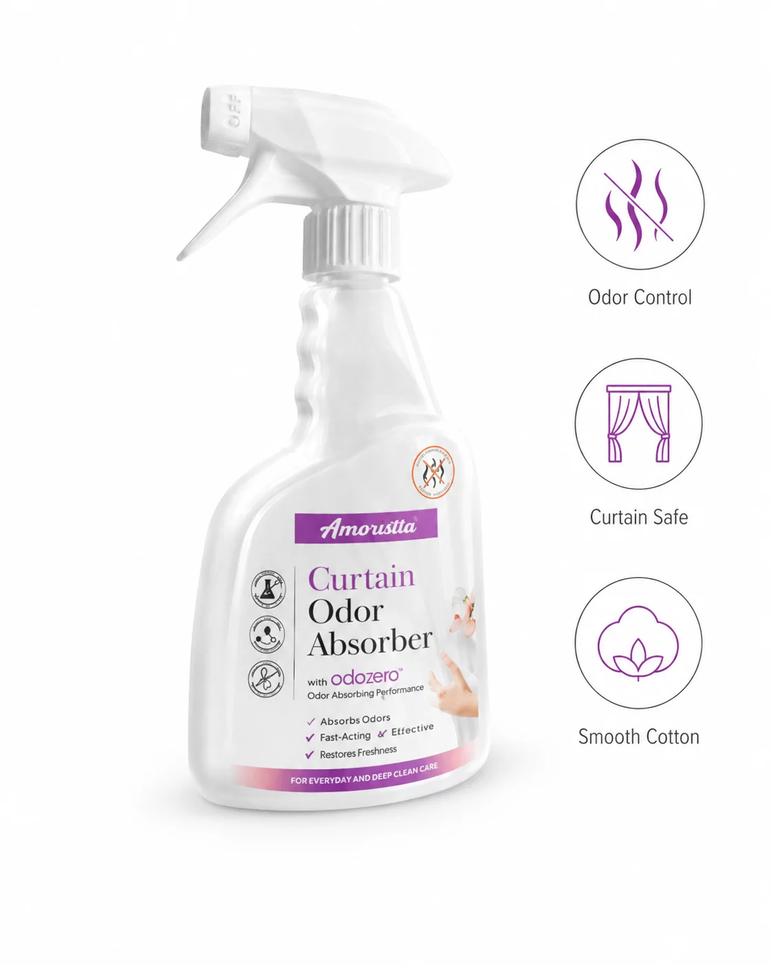 Curtain Drapery Odour Absorber Spray 500 ml