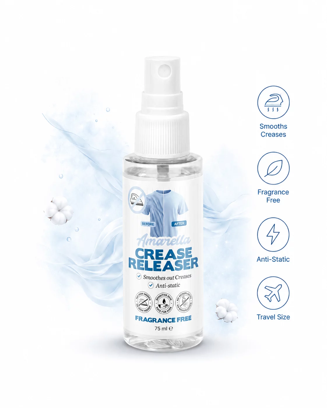 Amarella Unscented Crease Releaser 75 ml