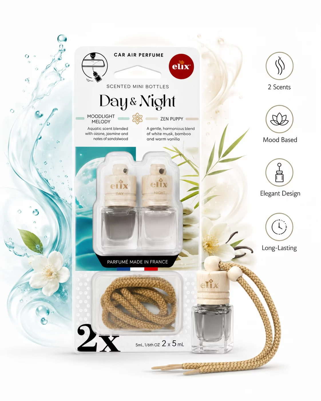 Mini Car Air Freshener Set 2×5 ml