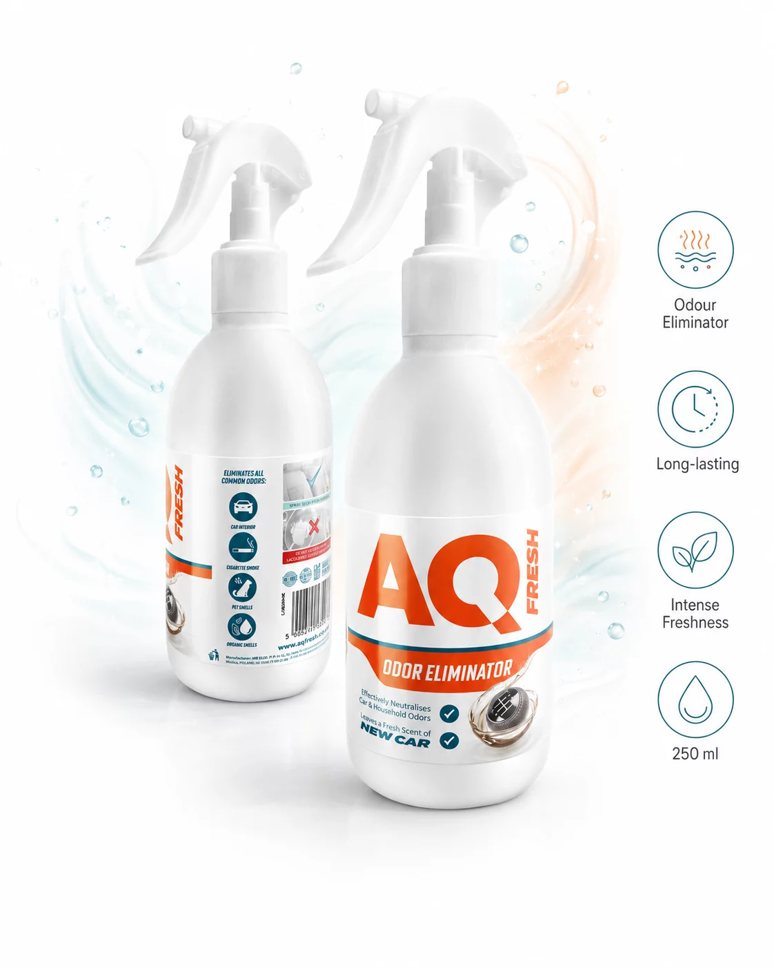 AQ Fresh Home & Car Odour Eliminator 250 ml
