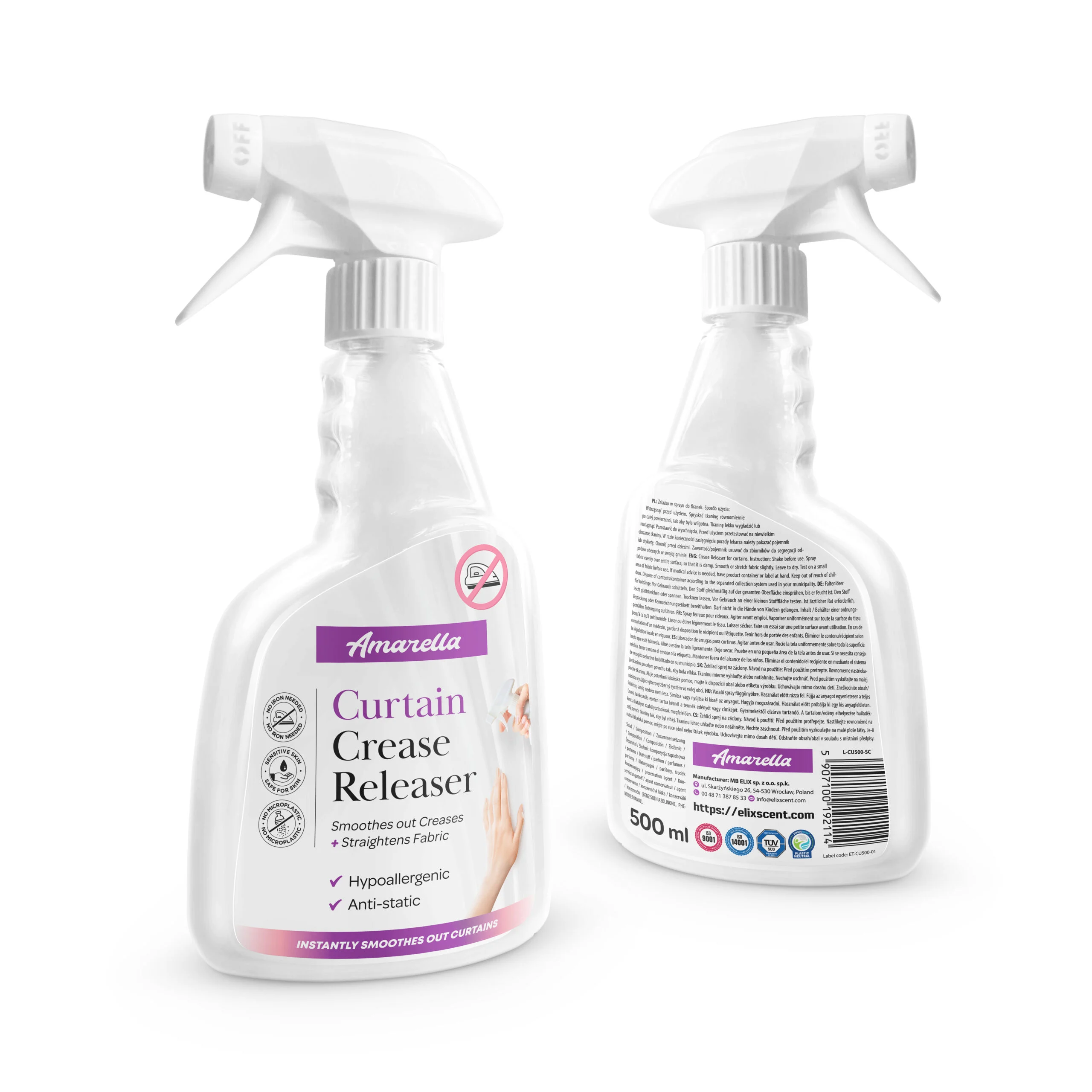 Curtain Drapery Crease Releaser 500 ml