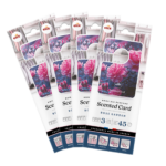 Rose Garden Wardrobe Scented Cards 12 Pack – 540 Days Freshness | Flat Paper Drawer & Wardrobe Freshener | ELIX