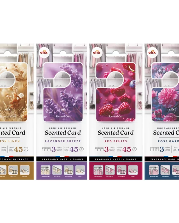 Wardrobe Scented Cards Set 12 Pack - 4 Fragrances