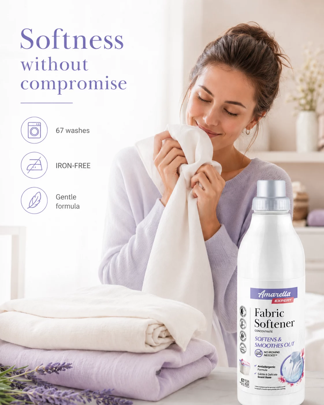 Amarella Expert Fabric Softener – Hypoallergenic 1L