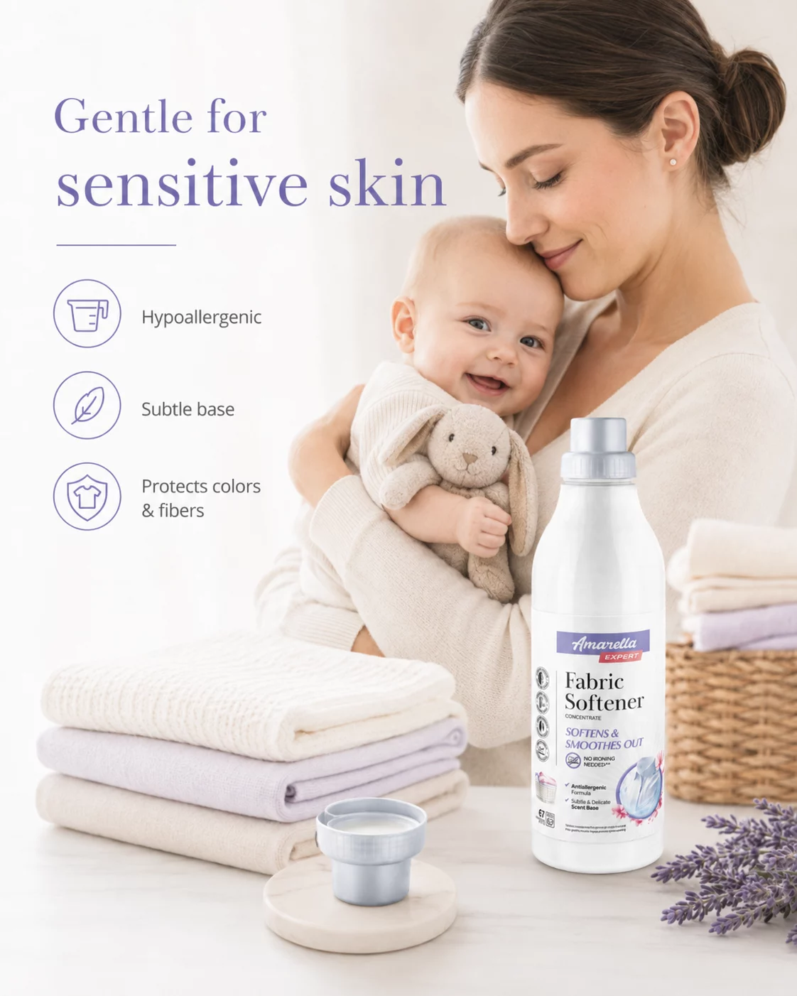 Amarella Expert Fabric Softener – Hypoallergenic 1L