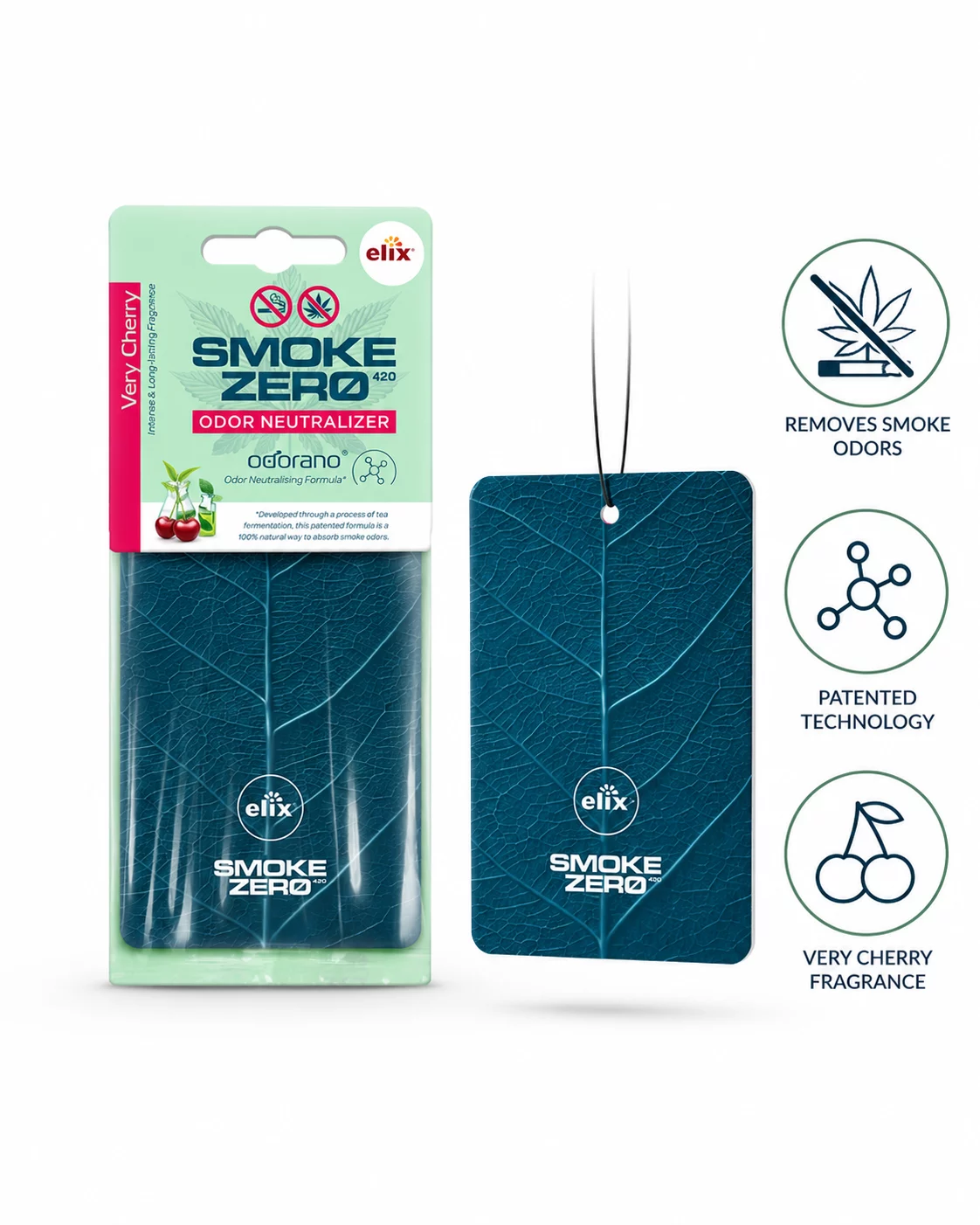 Smoke Zero 420 Hanging Tag - Very Cherry