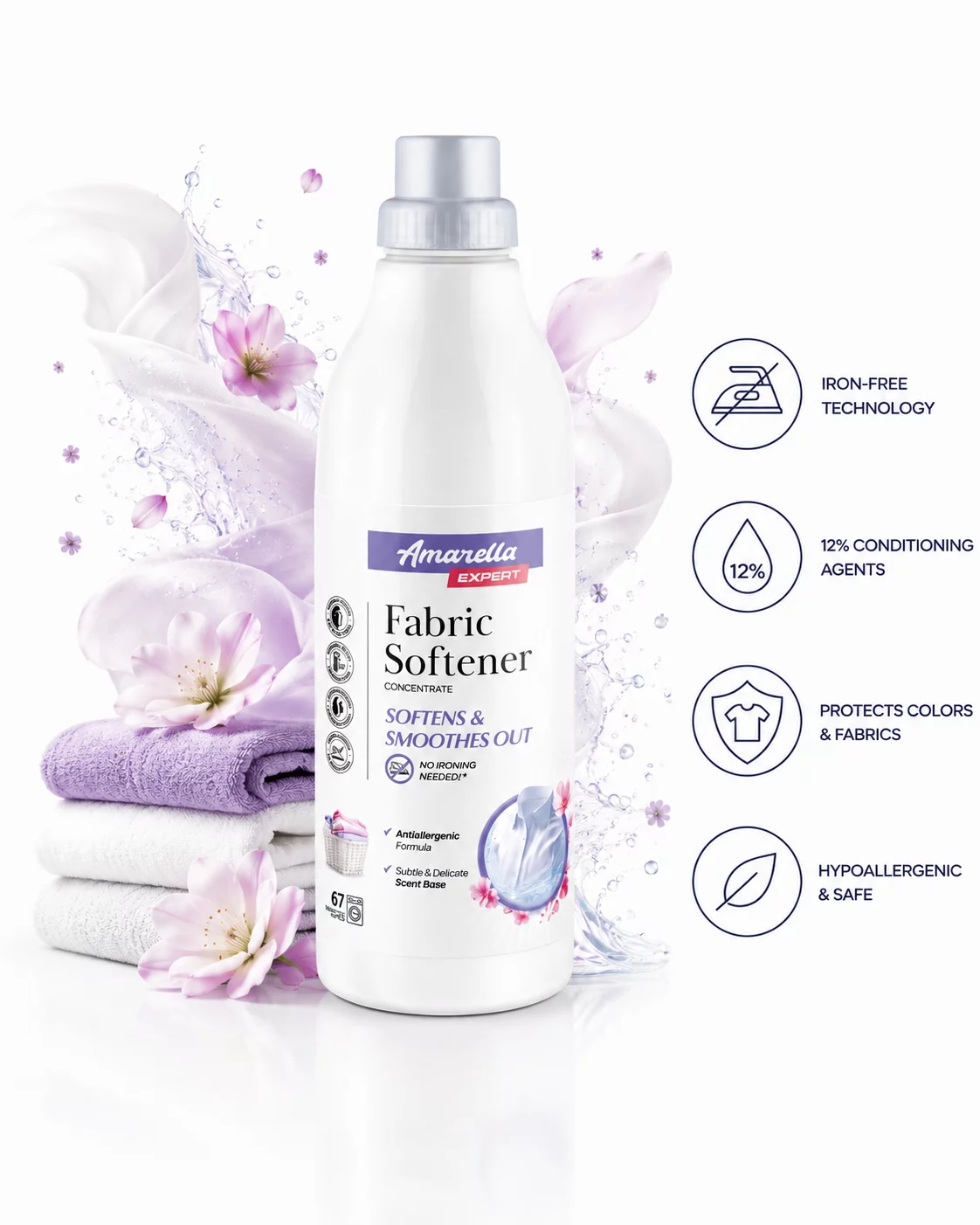 Amarella Expert Fabric Softener – Hypoallergenic 1L