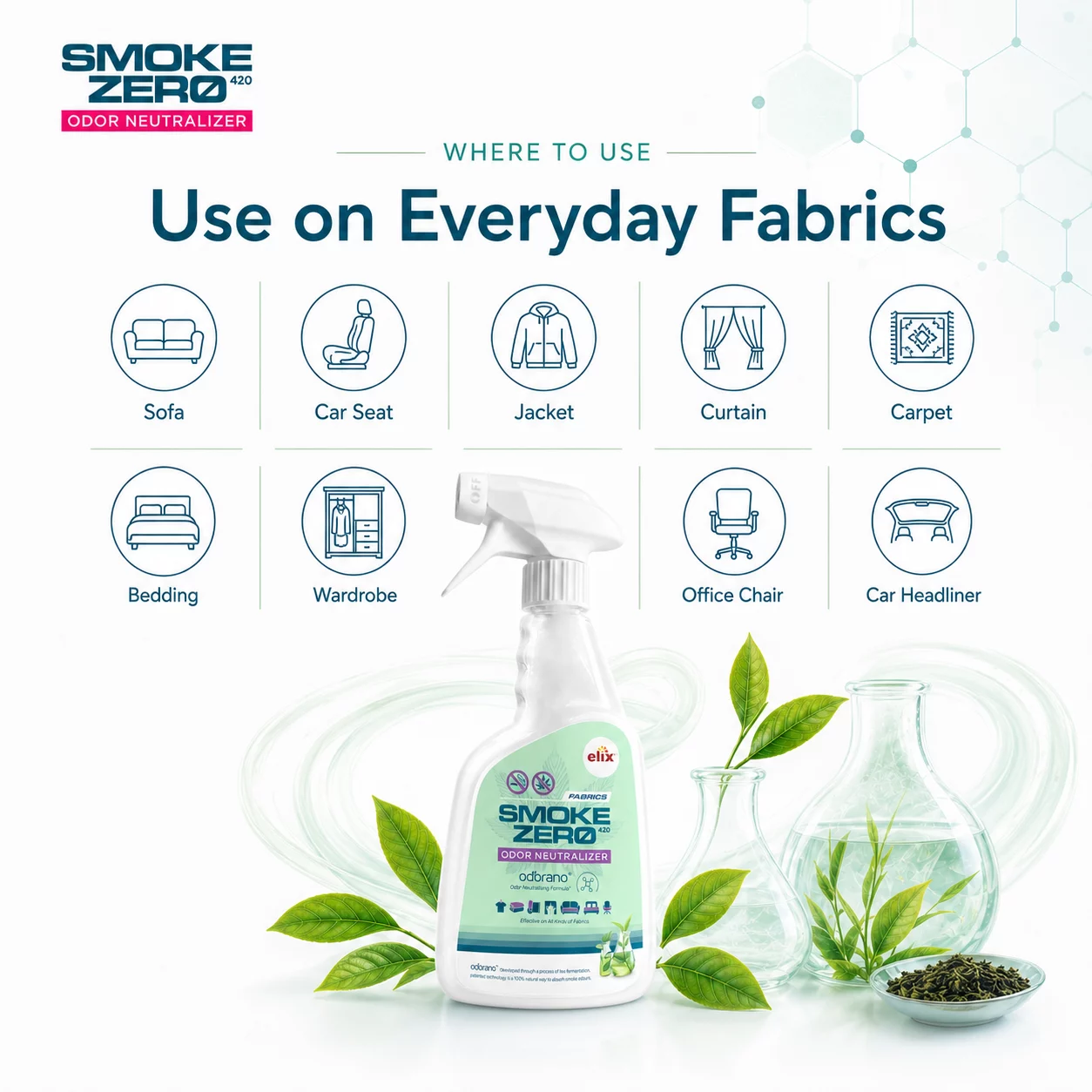 Smoke Zero 420 Fabric Spray 500 ml