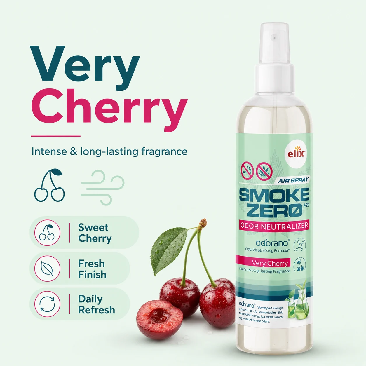 Smoke Zero 420 Air Spray Mini - Very Cherry 75 ml