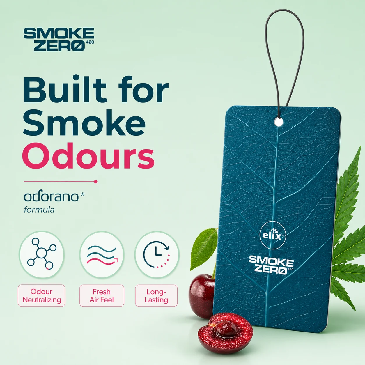 Smoke Zero 420 Hanging Tag - Very Cherry