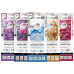 Wardrobe Scented Cards Set 15 Pack – 5 Fragrances 675 Days Freshness | Cologne Splash Fresh Linen Rose Garden Red Fruits Lavender Breeze | ELIX