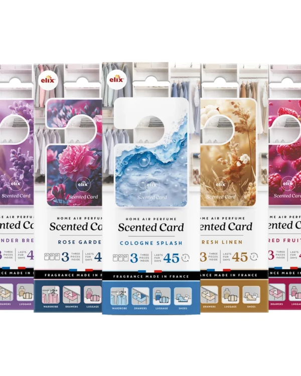 Wardrobe Scented Cards – 5 Fragrances, 15 Pack