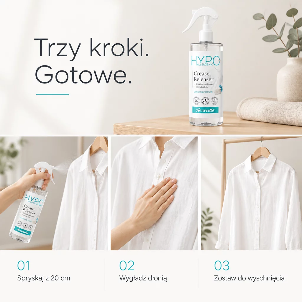 Hipoalergiczne żelazko w sprayu 500ml