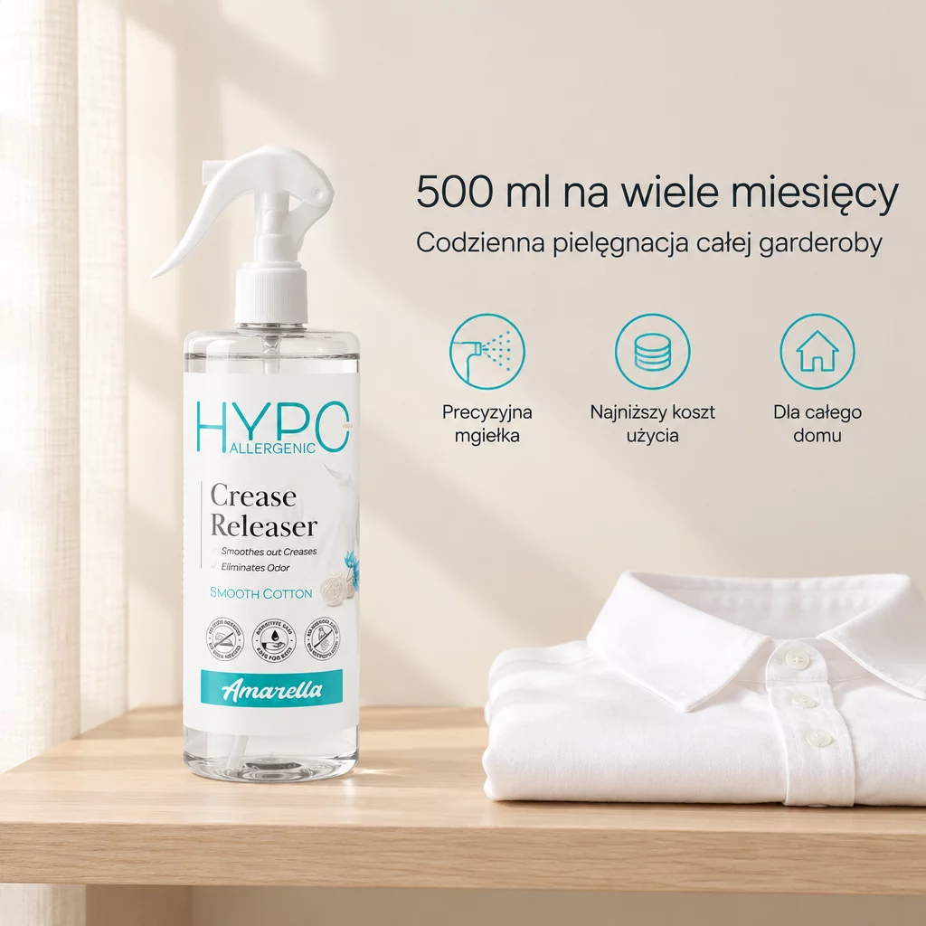 Hipoalergiczne żelazko w sprayu 500ml